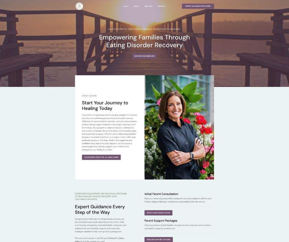 Allison chase phd case study image seo, web design & marketing agency town press media