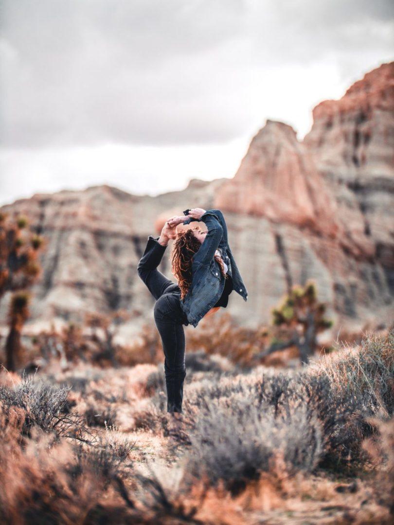 yoga in the desert