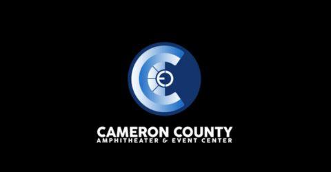 The camera county logo on a black background