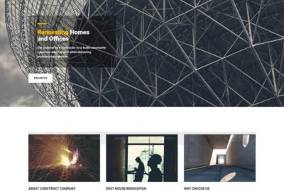 the website is designed to look like an abstract structure