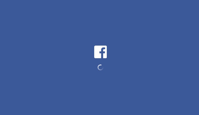 the facebook logo on a blue background