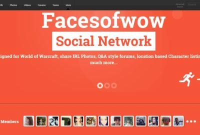 a screen shot of a social network page