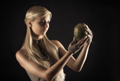 game of Thrones Attractive blond with three dragon eggs Emilia Clarke
